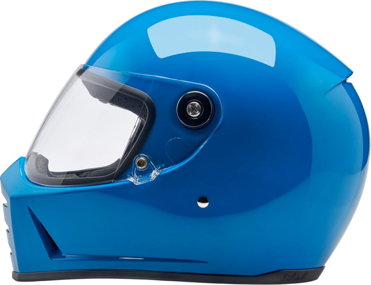 Biltwell Lane Splitter Helmet, Gloss Tahoe Blue Helmets Biltwell