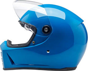 Biltwell Lane Splitter Helmet, Gloss Tahoe Blue Helmets Biltwell