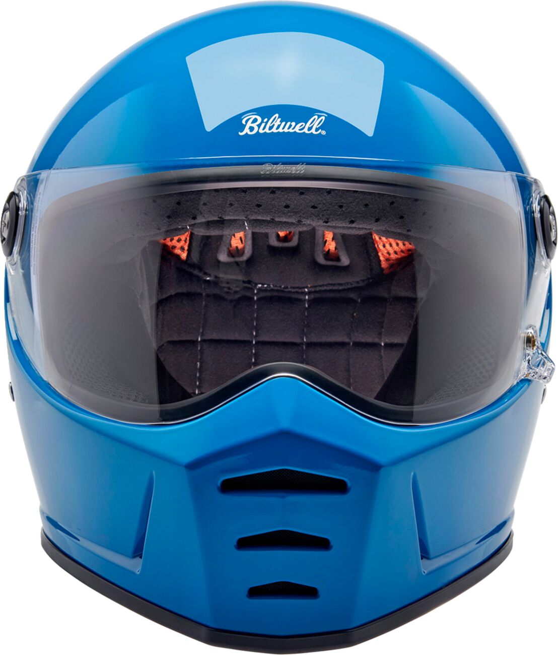 Biltwell Lane Splitter Helmet, Gloss Tahoe Blue Helmets Biltwell