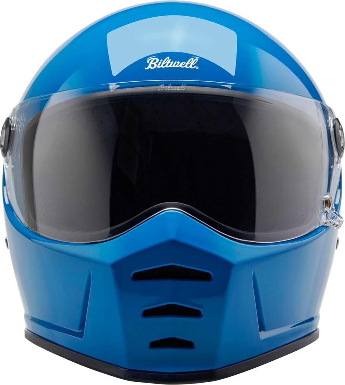 Biltwell Lane Splitter Helmet, Gloss Tahoe Blue Helmets Biltwell