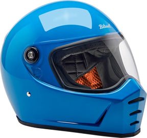 Biltwell Lane Splitter Helmet, Gloss Tahoe Blue Helmets Biltwell