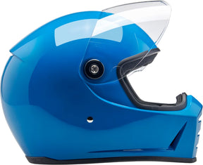 Biltwell Lane Splitter Helmet, Gloss Tahoe Blue Helmets Biltwell
