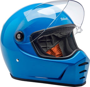 Biltwell Lane Splitter Helmet, Gloss Tahoe Blue Helmets Biltwell