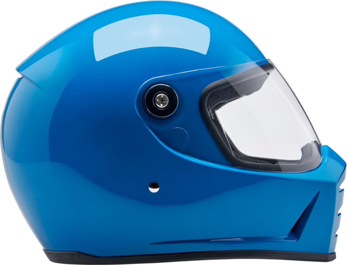 Biltwell Lane Splitter Helmet, Gloss Tahoe Blue Helmets Biltwell