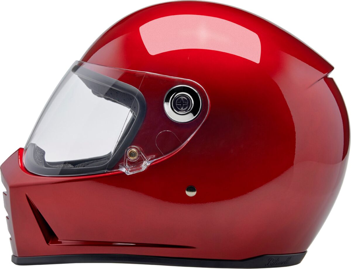 Biltwell Lane Splitter Helmet, Metallic Cherry Red Helmets Biltwell