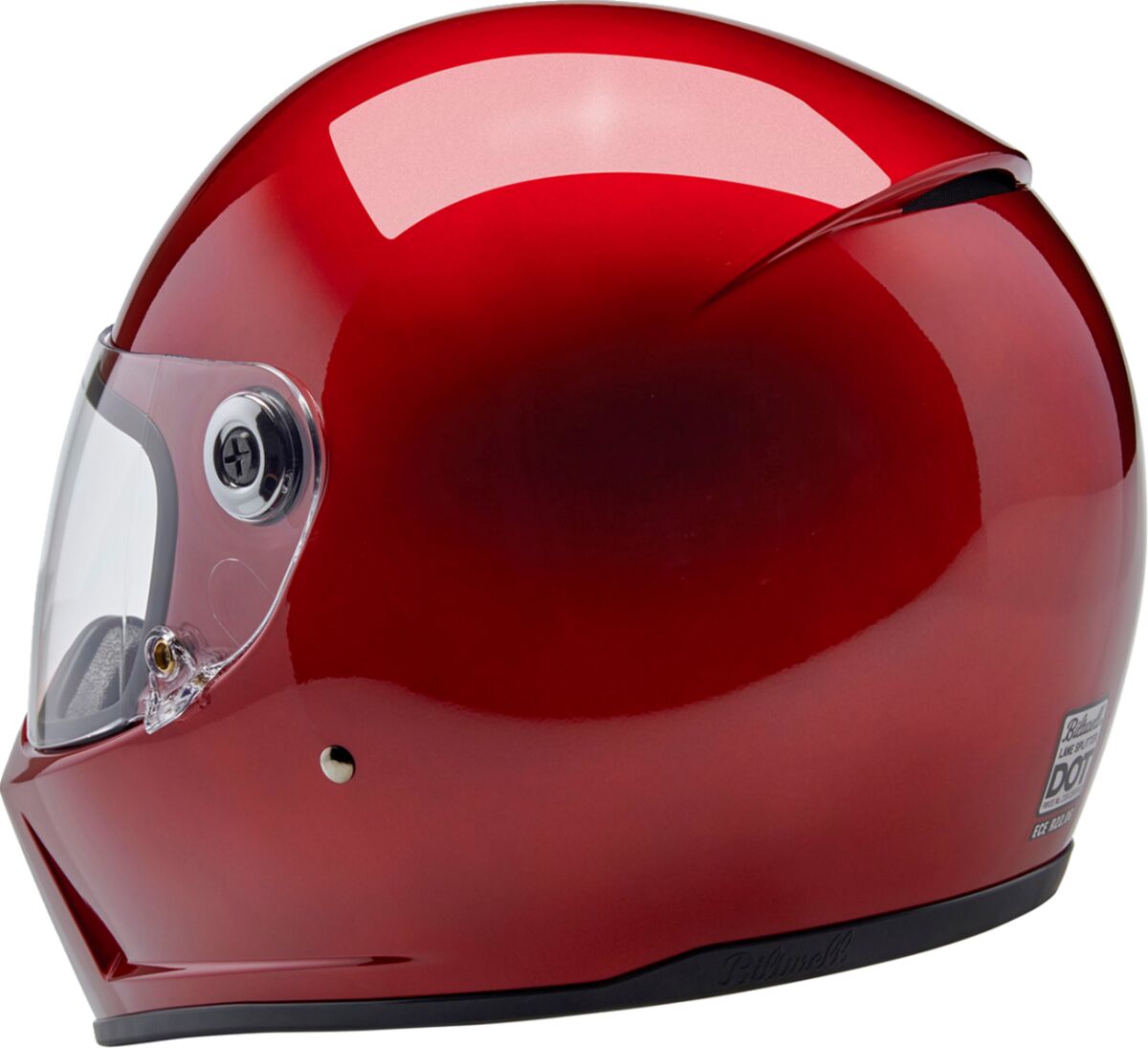 Biltwell Lane Splitter Helmet, Metallic Cherry Red Helmets Biltwell