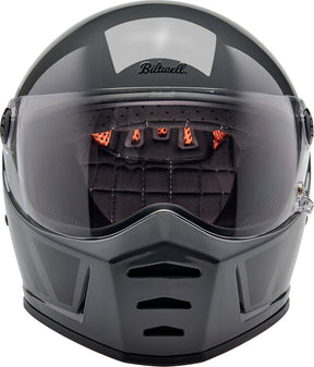 Biltwell Lane Splitter Helmet, Gloss Storm Grey Inertia Helmets Biltwell