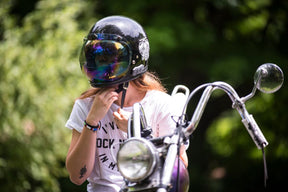 Bubble Shield Anti-Fog, Rainbow Mirror Helmet Visor Biltwell Inc.
