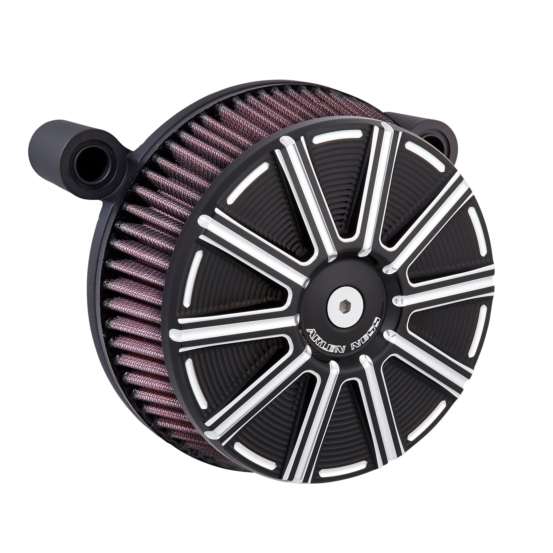 10-Gauge Big Sucker Stage 1 Air Filter Kit Air Cleaner Arlen Ness Black Milwaukee 8