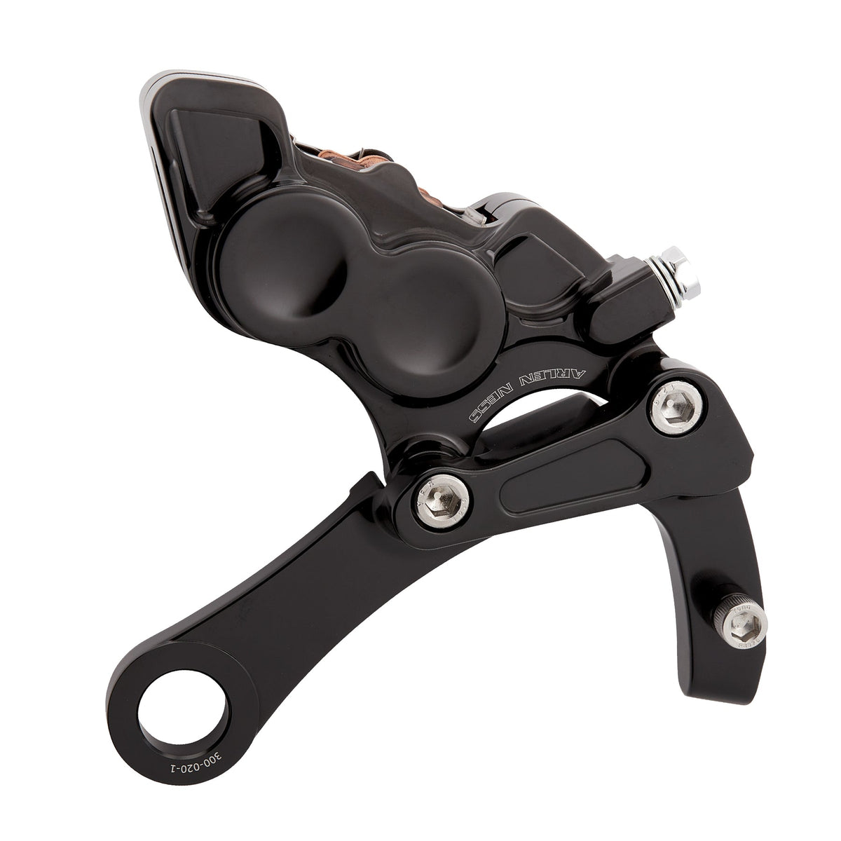 Rear 4-Piston Brake Caliper Kit, Black - 18+ Softail Brake Calipers Arlen Ness