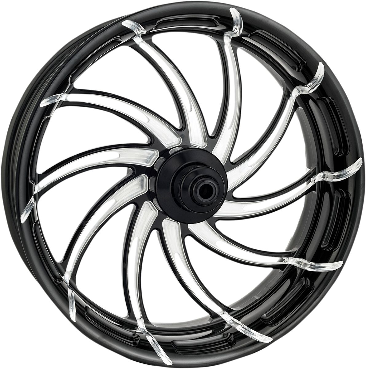 Performance Machine (Pm) Front Wheel Supra 21" X 3.5" One Piece Aluminum Platinum Cut Front Wheel Performance Machine