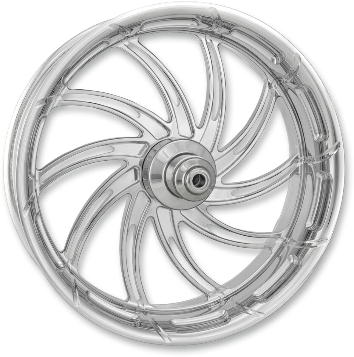 Performance Machine (Pm) Front Wheel Supra 21" X 3.5" One Piece Aluminum Chrome Front Wheel Performance Machine