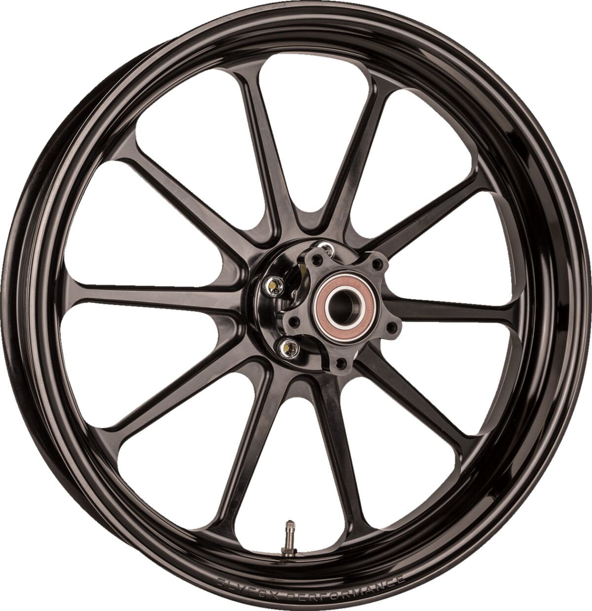 Slyfox Track Pro Front Wheels - Dual Disc/with ABS, Black - 17" X 3.5" Front Wheel Slyfox