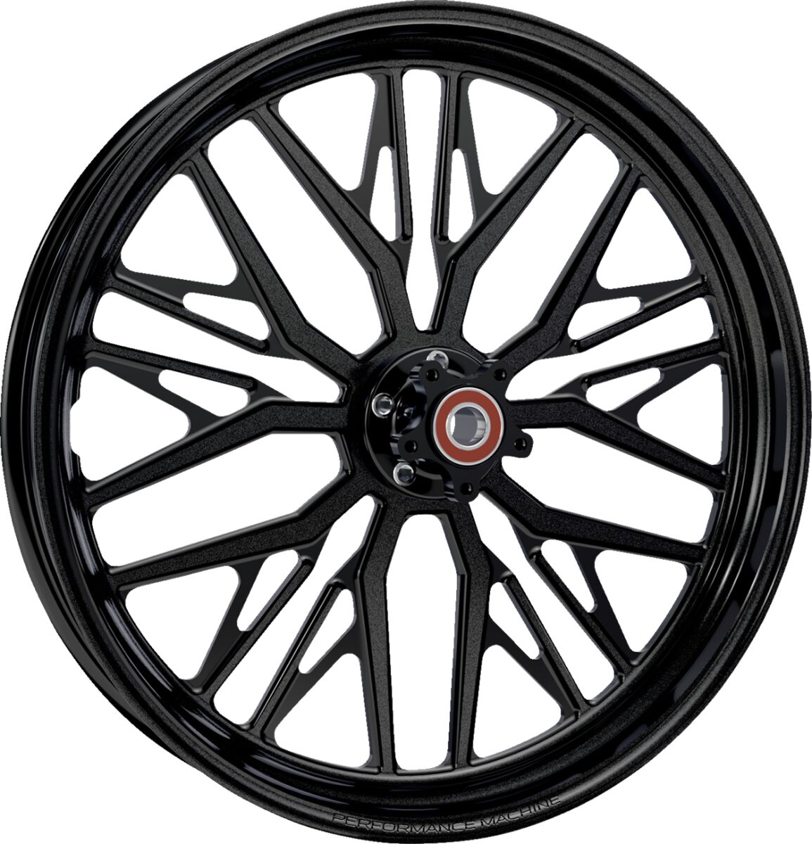 Performance Machine (Pm) Wheel Nivis Front Dual Disc/Without Abs Black Ops 21x3.5 Front Wheel Performance Machine