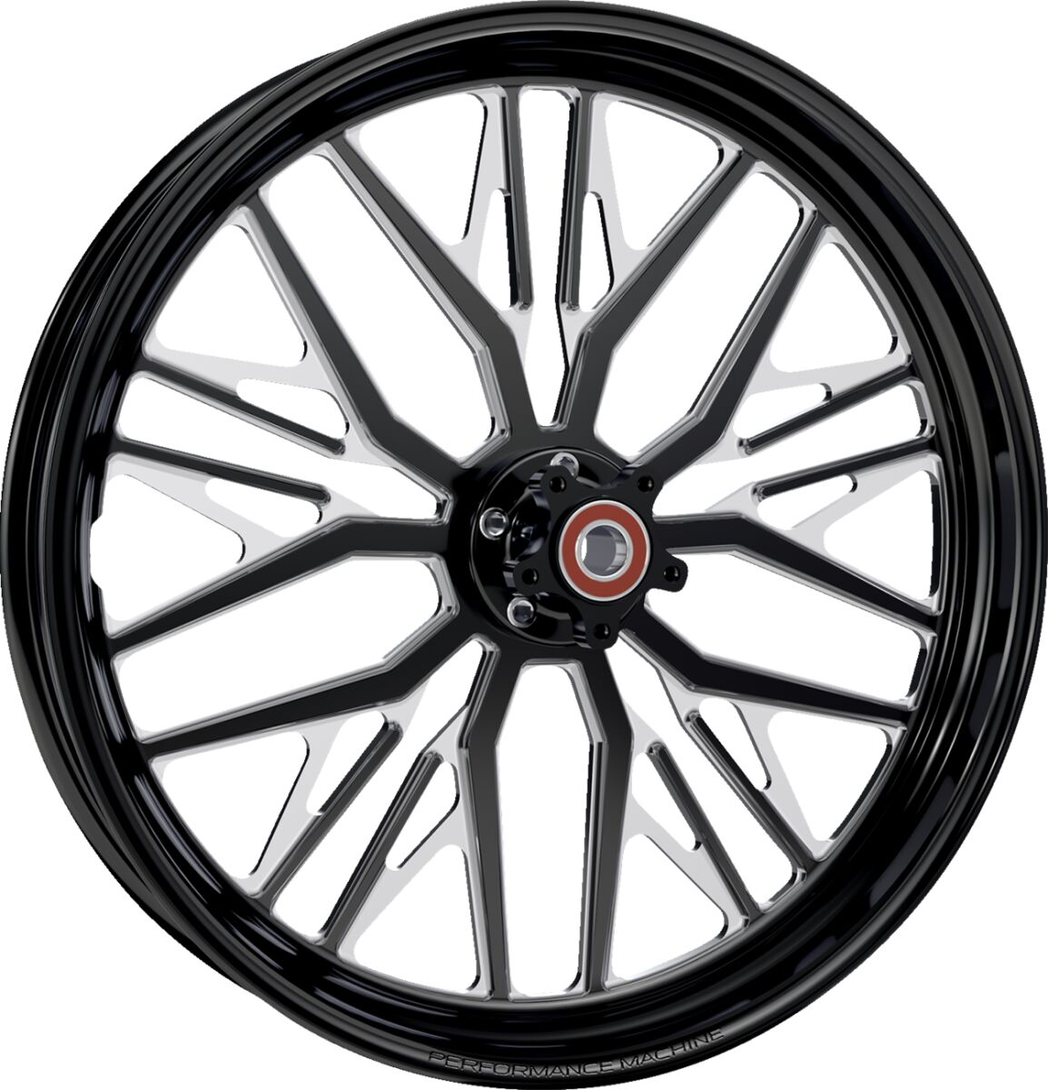 Performance Machine (Pm) Wheel Nivis Front Dual Disc/With Abs Contrast Cut Platinum 21x3.5 Front Wheel Performance Machine