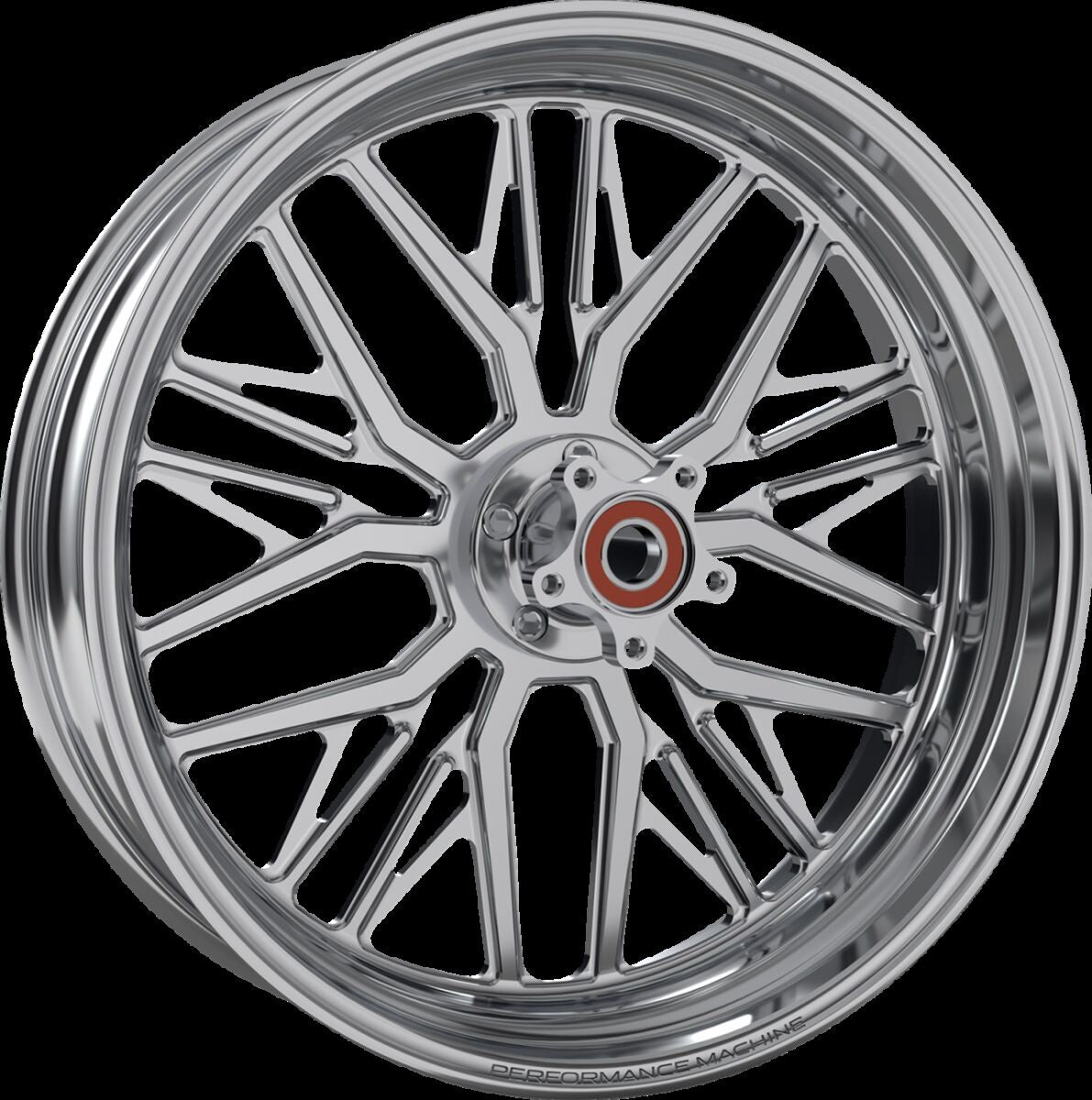 Performance Machine (Pm) Wheel Phatour Front Dual Disc/With Abs Chrome 18x5.5 Front Wheel Performance Machine