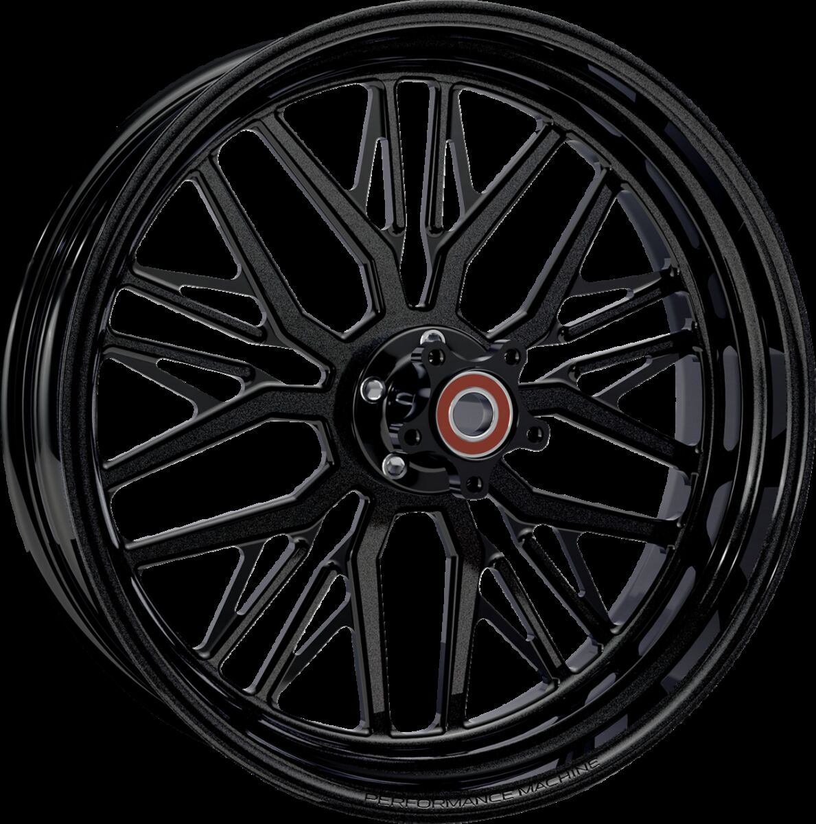 Performance Machine (Pm) Wheel Nivis Rear Single Disc/Without Abs Contrast Cut Black Ops 18x5.5 Rear Wheel Performance Machine
