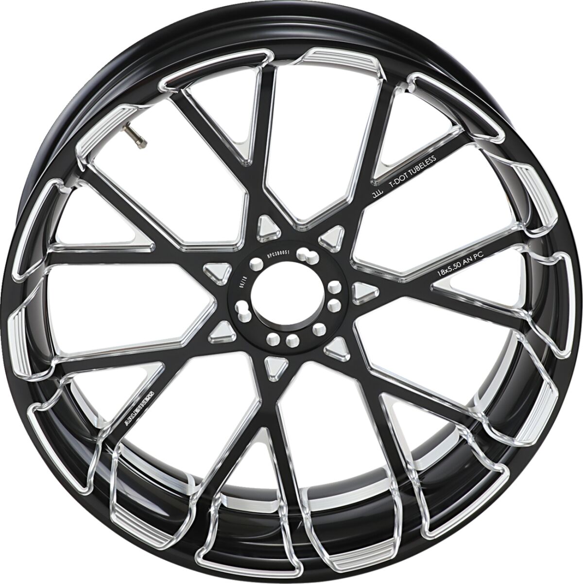 Arlen Ness Rim P Cross 18 X5.50 Blk Wheel Arlen Ness
