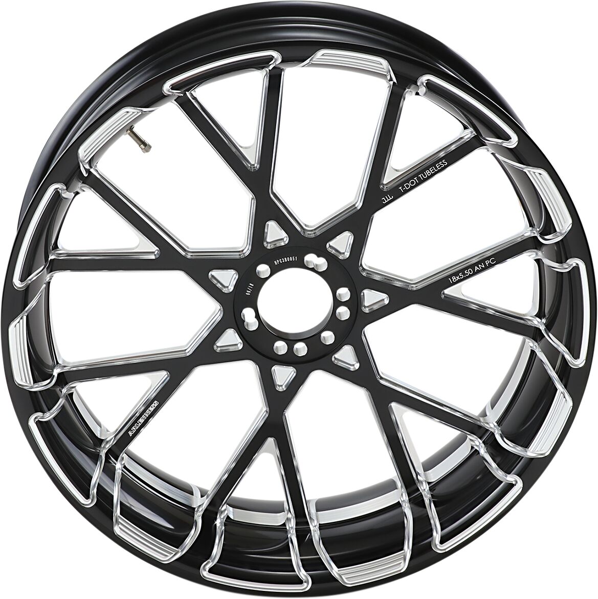 Arlen Ness Rim P Cross 18 X5.50 Blk Wheel Arlen Ness