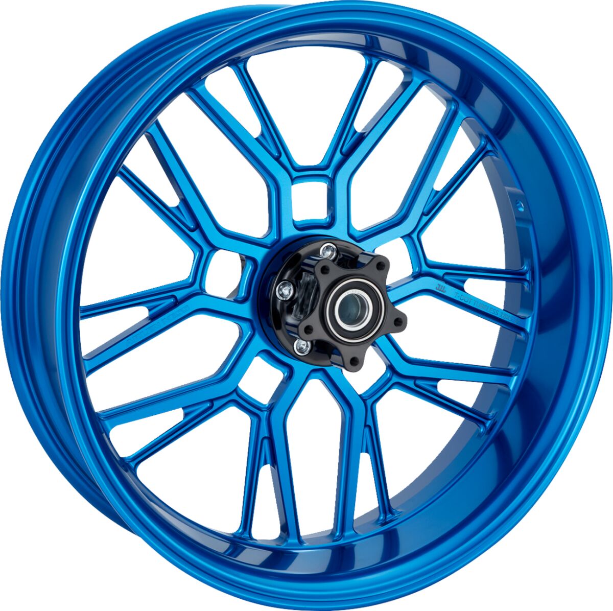 Arlen Ness Split Spoke Forged Wheels, Blue - 18" x 5.50" Wheel Arlen Ness