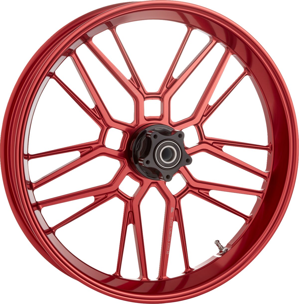 Arlen Ness Split Spoke Forged Wheels, Red - 21" x 3.50" Wheel Arlen Ness