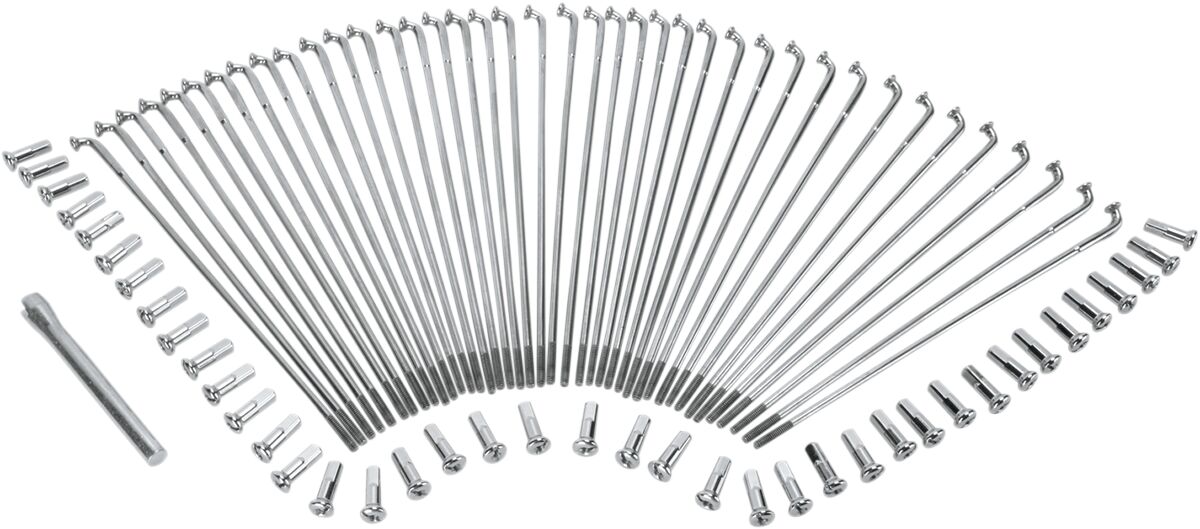 Drag Specialties Spoke Set 19 Ss Wg/Dc Wheel Spokes & Nipples Drag Specialties