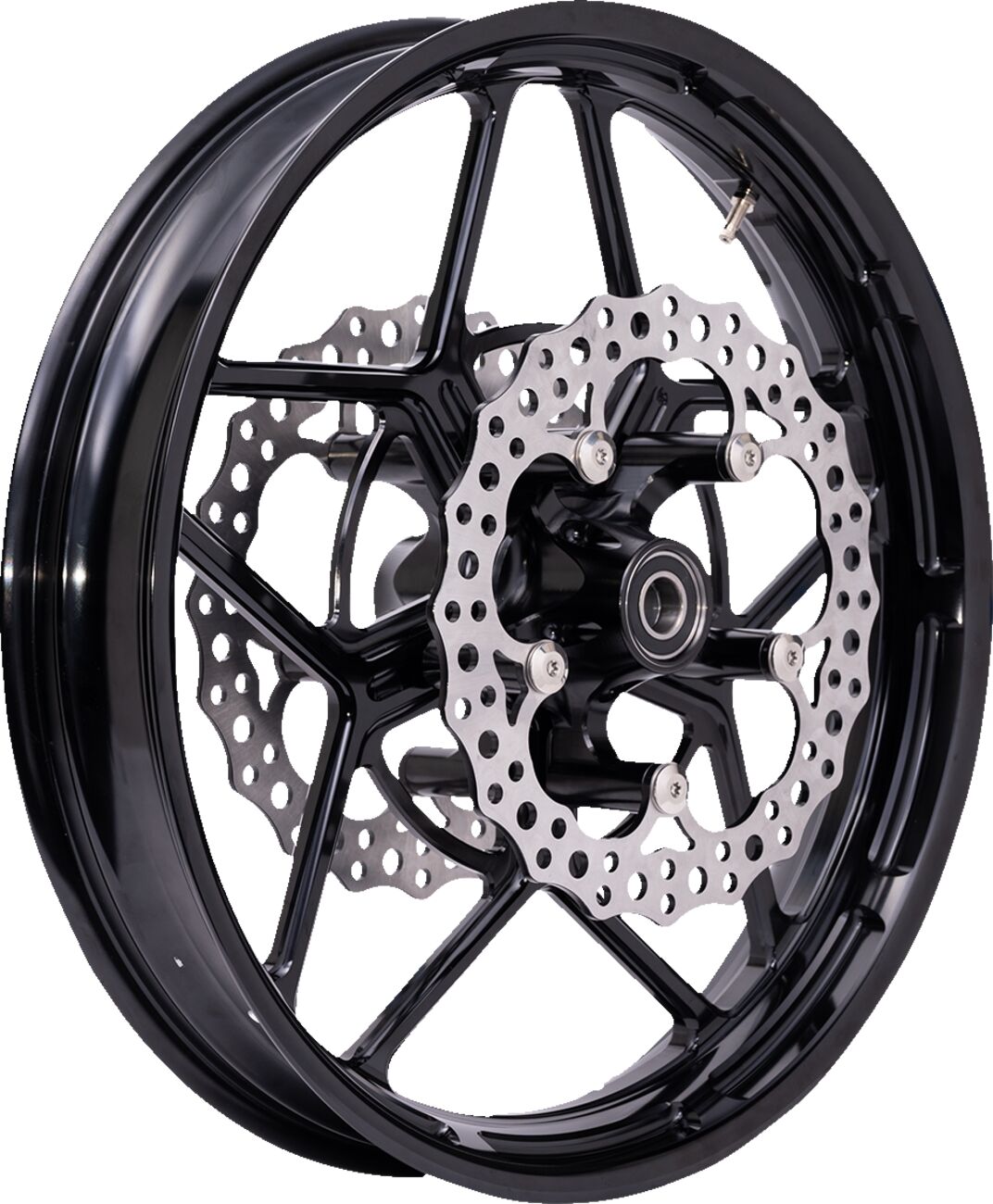 Spider Hub Kit for Front Wheels, Black - 08+ Touring / Dual Disc Wheel Hub Arlen Ness