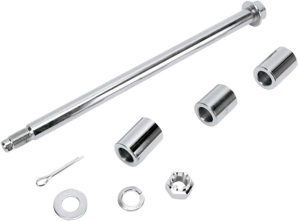 Drag Specialties Rear Axle Kit Chrome 13" Wheel Axles Drag Specialties