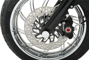 Drag Specialties Front Axle Nut Cover Chrome Wheel Axles Drag Specialties