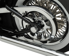 Drag Specialties Rear Axle Nut Cover Chrome Wheel Axles Drag Specialties