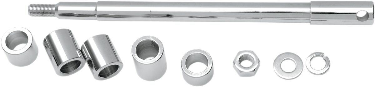 Drag Specialties Front Axle Kit Chrome Wheel Axles Drag Specialties
