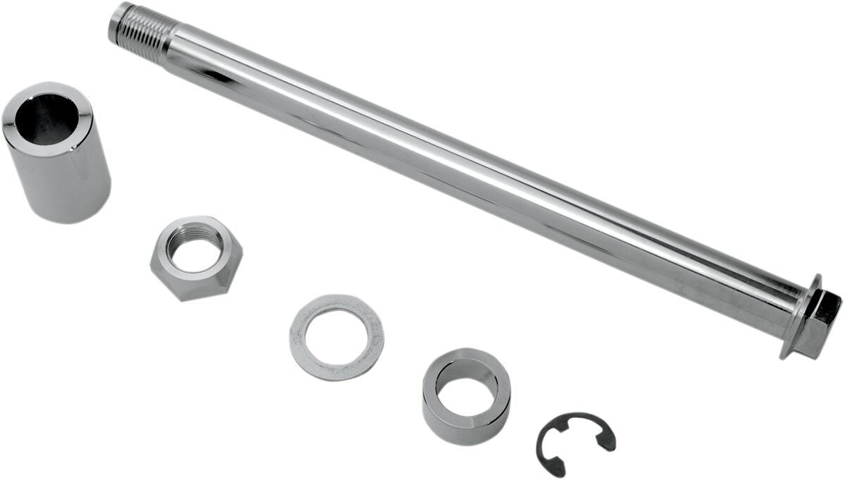 Drag Specialties Rear Axle Kit Chrome Wheel Axles Drag Specialties