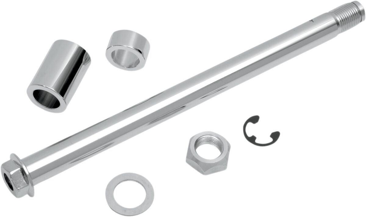 Drag Specialties Rear Axle Kit Chrome Wheel Axles Drag Specialties