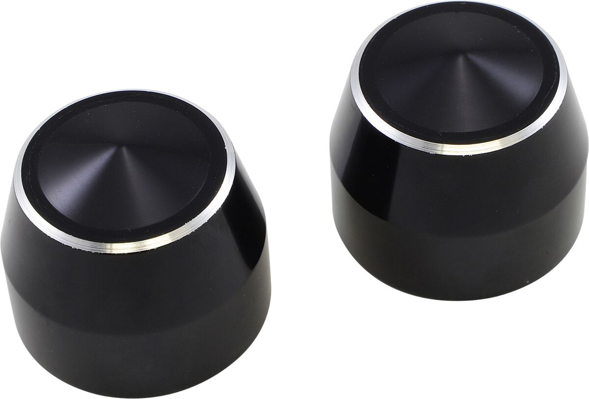 Accutronix Accutronix Axle Caps Elite Front 25 Mm Black Wheel Axles Accutronix