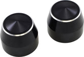 Accutronix Accutronix Axle Caps Elite Front 25 Mm Black Wheel Axles Accutronix