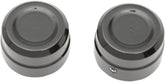 Drag Specialties Billet Cap Axle Black Front Wheel Axles Drag Specialties