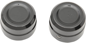 Drag Specialties Billet Cap Axle Black Front Wheel Axles Drag Specialties
