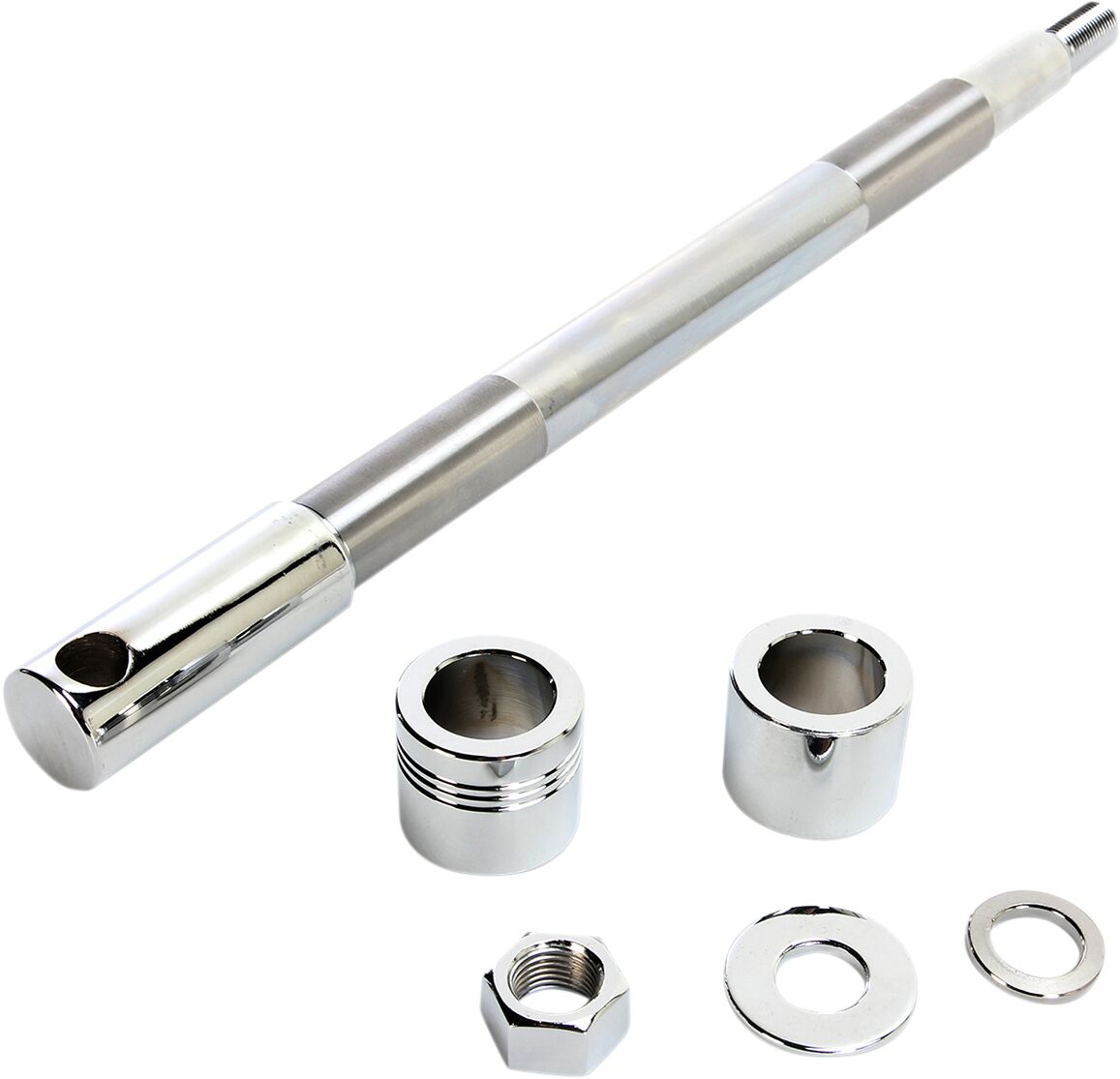 Drag Specialties Axle Kit Front Chrome 3/4" Wheel Axles Drag Specialties