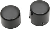 Drag Specialties Cover Axle Rear Gloss Black Wheel Axles Drag Specialties