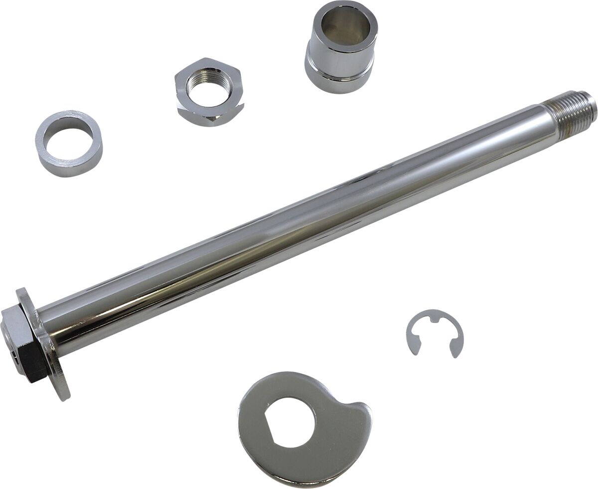 Drag Specialties Axle Rear 02 07 Flt Chr Wheel Axles Drag Specialties