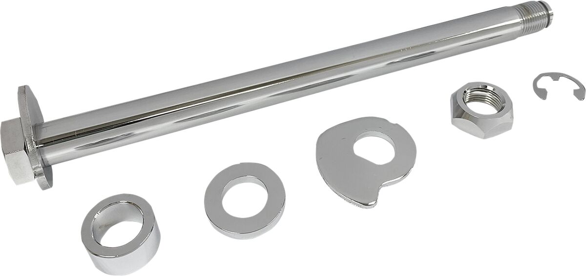 Drag Specialties Axle Rear 14 20 Flt Chr Wheel Axles Drag Specialties