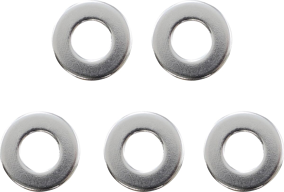 Drag Specialties Washer Axle Chrome 5 Pack Wheel Axles Drag Specialties