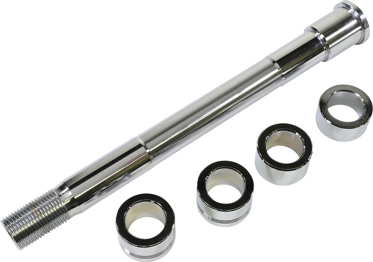 Drag Specialties Axle Front Mnt Blk 2014+ Wheel Axles Drag Specialties
