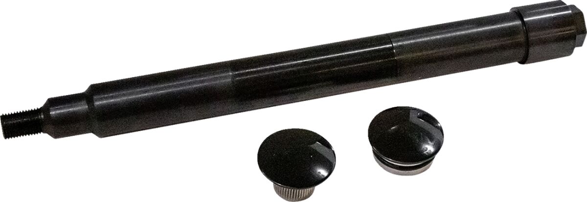 Klock Werks Axle Flsh/Mnt 1" Blk Wheel Axles Klock Werks