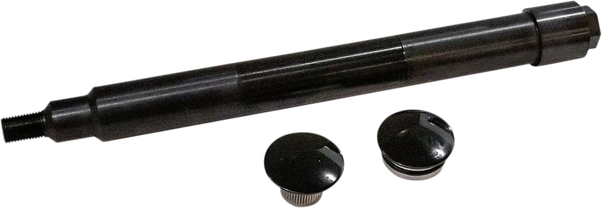 Klock Werks Axle Flsh/Mnt 1" Blk Wheel Axles Klock Werks