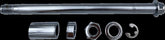 Drag Specialties Axle Kit Chrome 18 23 Flfb/Fxbr Wheel Axles Drag Specialties