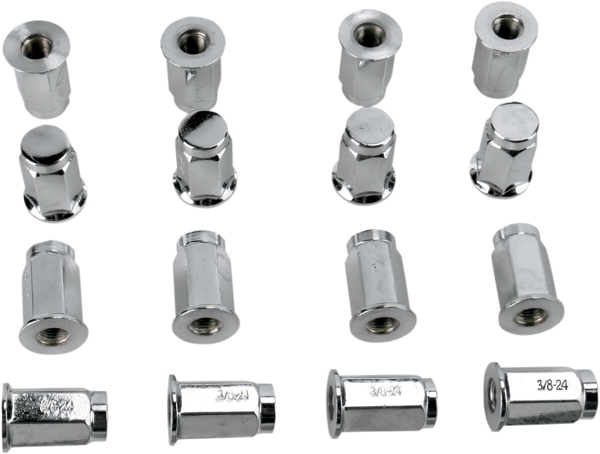 Dwt Douglas Wheel Lug Nut Chr 3/8 Flat 16 P Wheel Lug Nuts & Parts Dwt Douglas Wheel