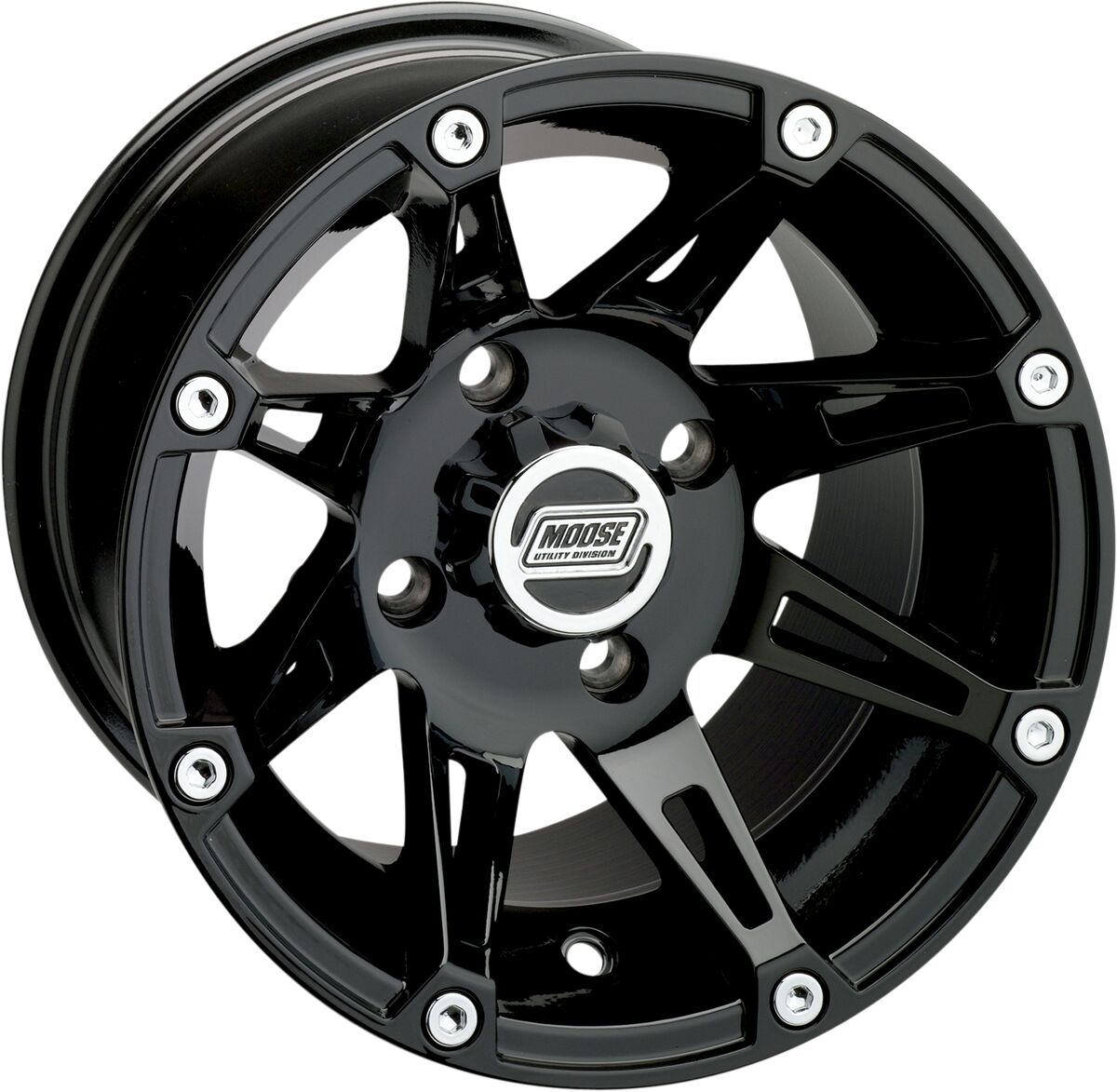 Moose Offroad Four Wheel Wheel 387 B 12 X8 4/136 4+4 WHEEL-ATV-BILLET-CAST-FORGED Moose Offroad Four Wheel