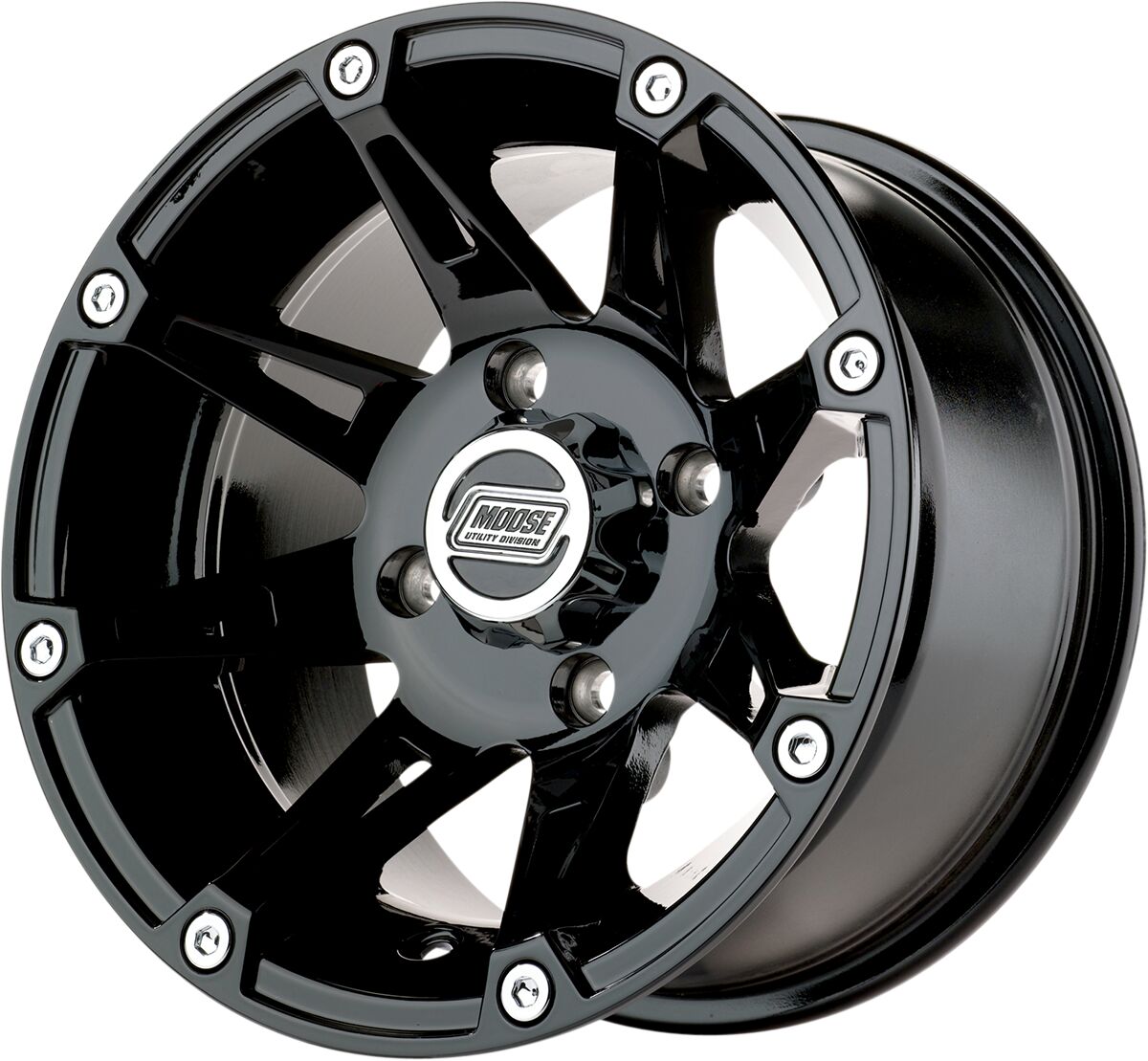 Moose Offroad Four Wheel Wheel 387 B 12 X8 4/136 4+4 WHEEL-ATV-BILLET-CAST-FORGED Moose Offroad Four Wheel