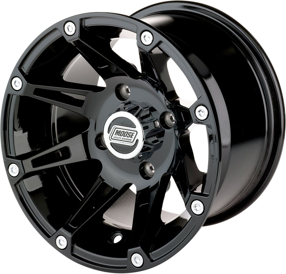 Moose Offroad Four Wheel Wheel 387 B 12 X8 4/136 4+4 WHEEL-ATV-BILLET-CAST-FORGED Moose Offroad Four Wheel